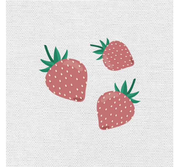Rollo für küche mit buntem handgeschriebenem erdbeer-muster - TenStickers
