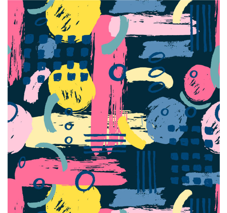 Rollo wohnzimmer in buntem abstrakten design - TenStickers