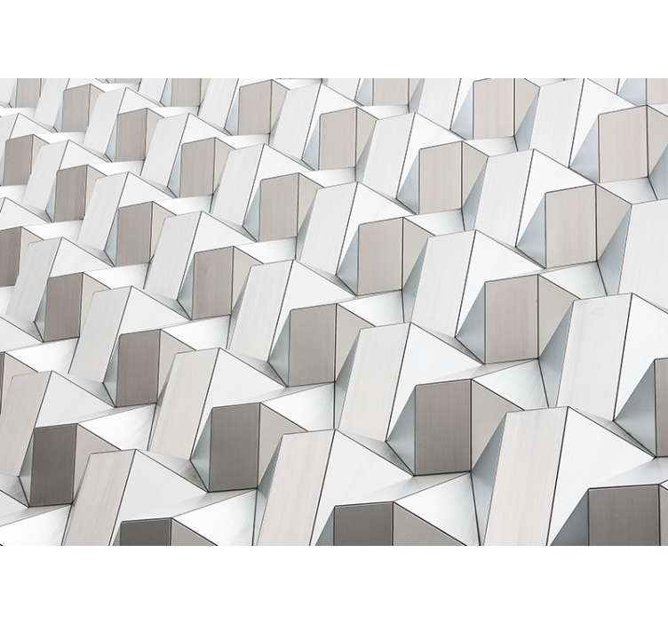 Rollo fenster weiß mit grauem 3d-muster - TenStickers