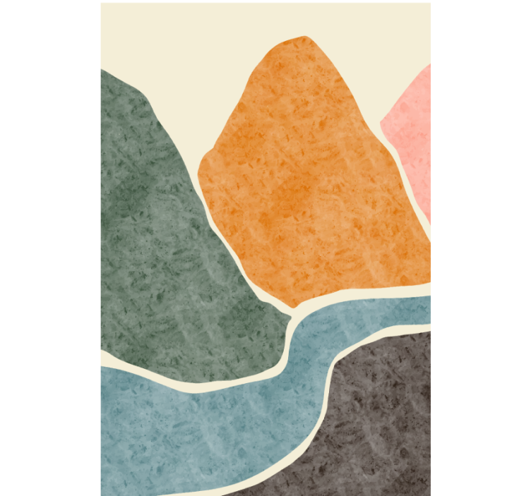 Rollo wohnzimmer moderne abstrakte malerei - TenStickers