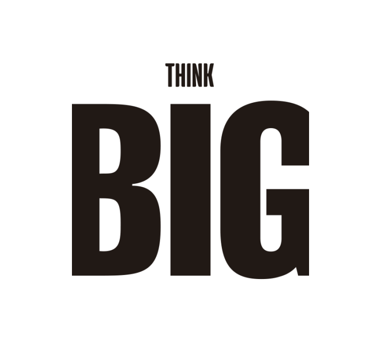 Rollo wohnzimmer denke groß - TenStickers