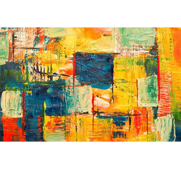 Rollo wohnzimmer buntes mosaik - TenStickers