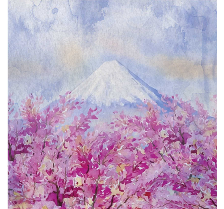 Rollo wohnzimmer kirschblütenlandschaft - TenStickers