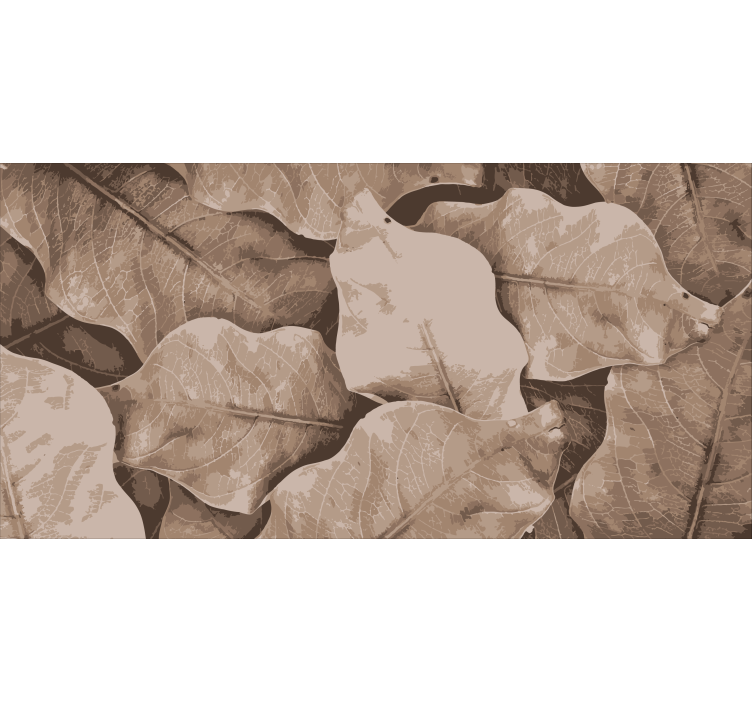 Rollo wohnzimmer beige getrocknete blätter - TenStickers