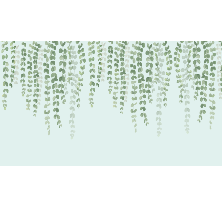 Rollo wohnzimmer mit eleganten hängenden pflanzen - TenStickers