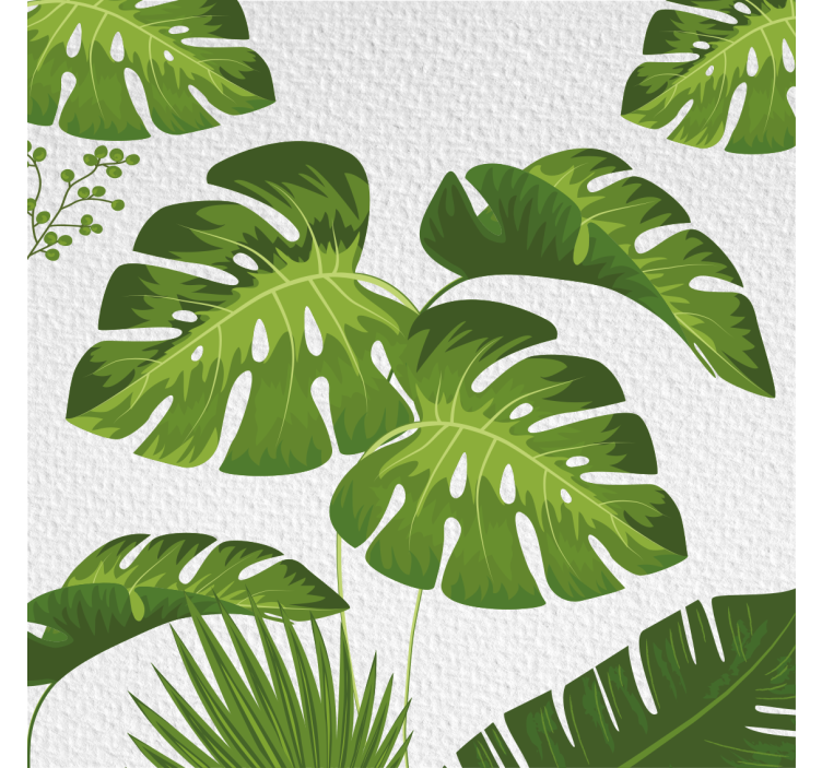 Rollo wohnzimmer mit monstera blatt design - TenStickers