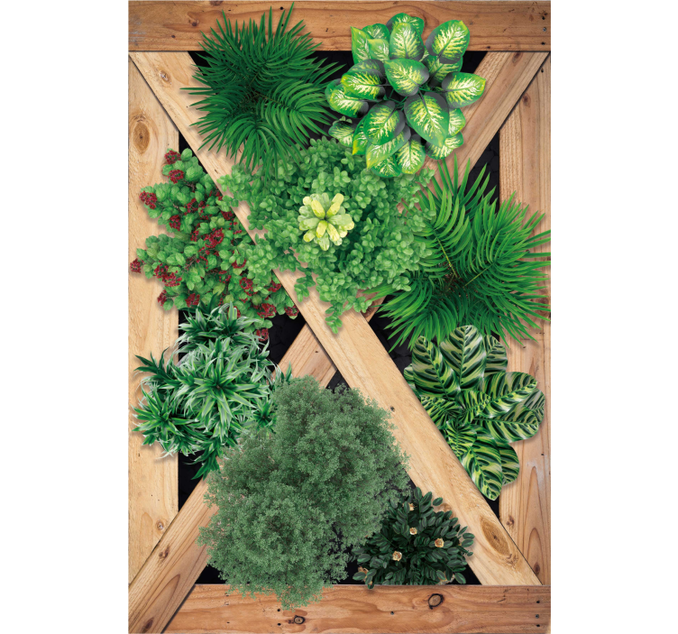 Rollo wohnzimmer im rustikalen gartenstil - TenStickers