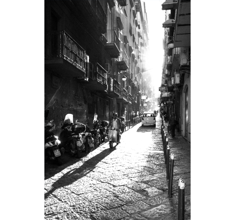 Rollo wohnzimmer im vintage-stil napoli - TenStickers