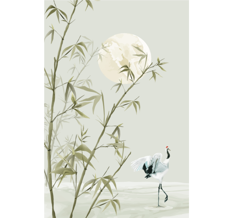 Rollo wohnzimmer bamboo kunst - TenStickers