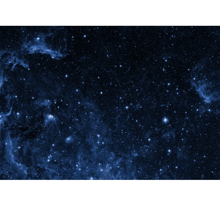 Rollo fenster schwarz galaxie wandbild schlafzimmer - TenStickers