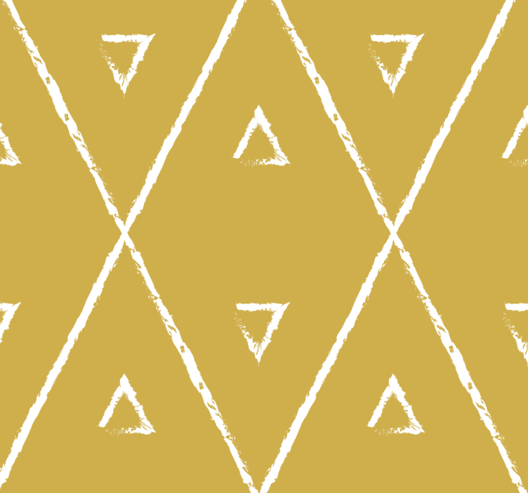 Rollo fenster gelb mit geometrischem rauten-muster - TenStickers