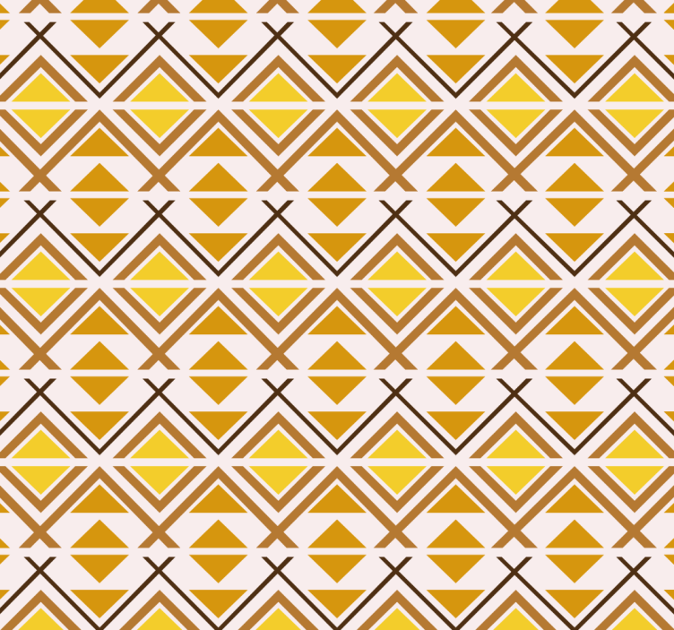 Rollo fenster gelb mit geometrischem grafikdesign - TenStickers
