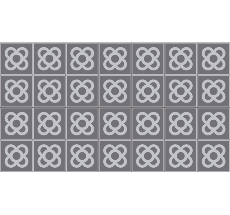 Rollo fenster grau im barcelona panot muster - TenStickers