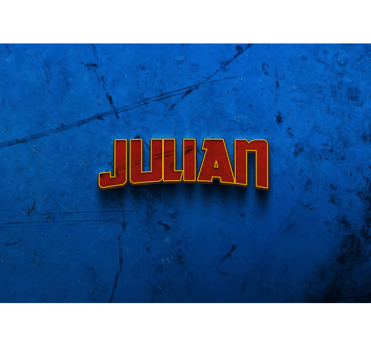 Rollo fenster blau superheldenwand mit namen - TenStickers