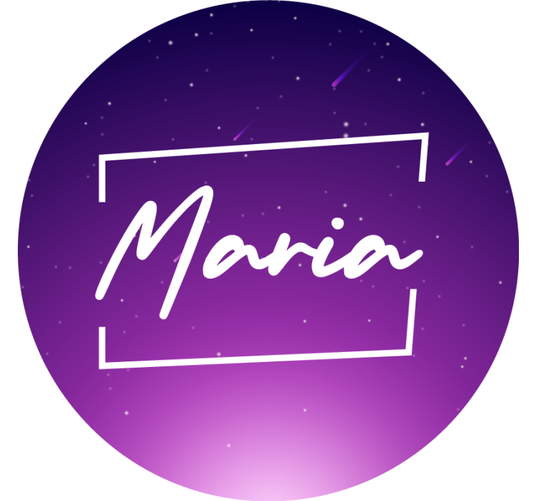 Rollo fenster lila lila galaxie mit namen - TenStickers