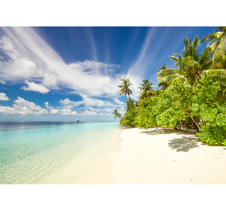 Rollo wohnzimmer tropische insel meer - TenStickers