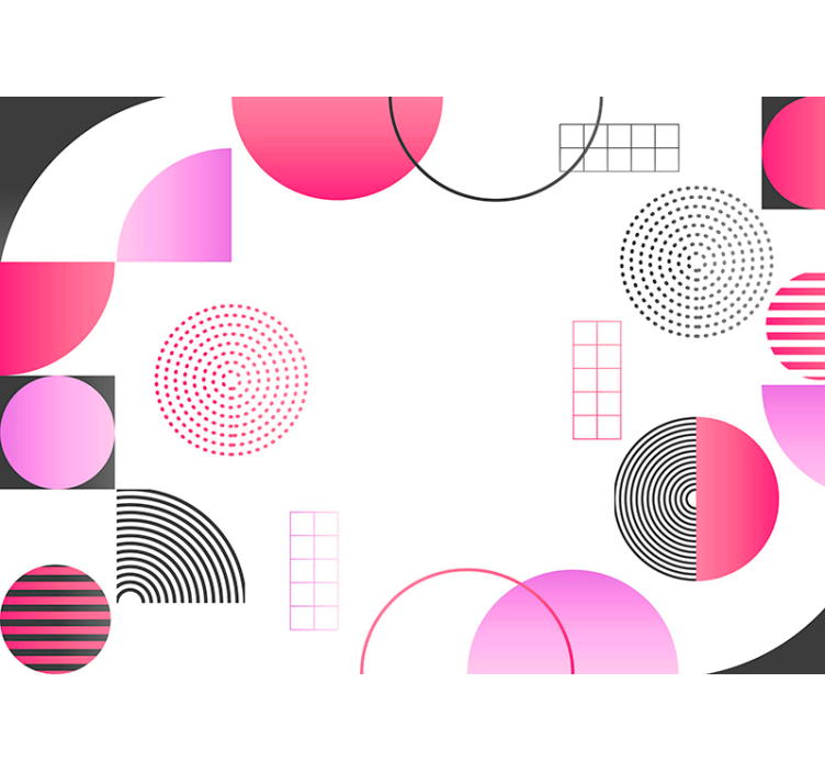 Rollo wohnzimmer wandtapete farbige kreise - TenStickers