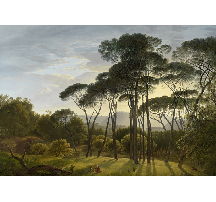 Rollo wohnzimmer italienische waldlandschaft - TenStickers