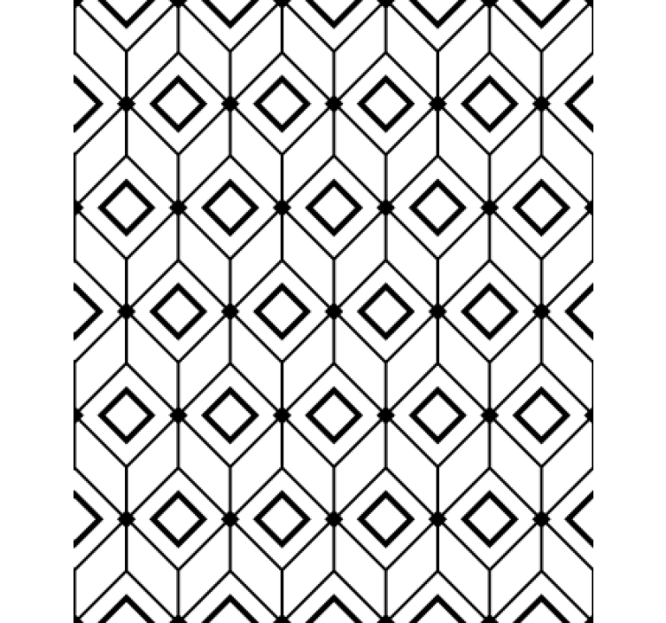 Fenster rollo modern mit modernen diamantelementen - TenStickers