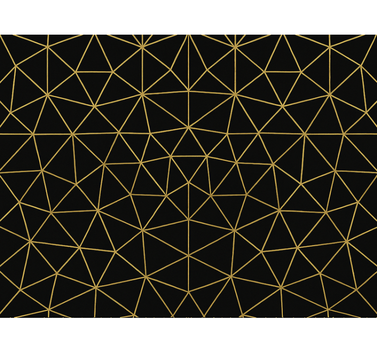 Fenster rollo modern mitternachtsgold geometrie - TenStickers