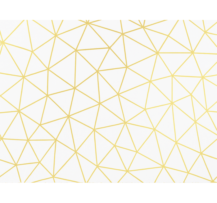 Fenster rollo modern in goldenem geometrischem mosaik - TenStickers