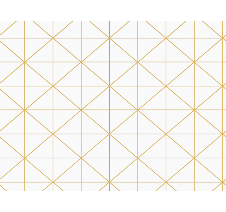 Fenster rollo modern in gold geometrischem design - TenStickers