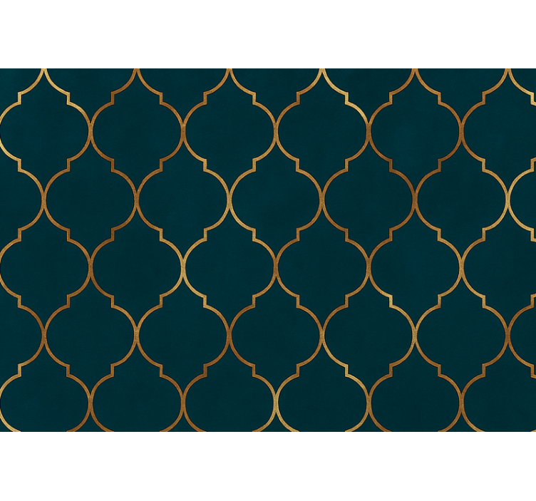 Fenster rollo modern golden marokkanisch - TenStickers