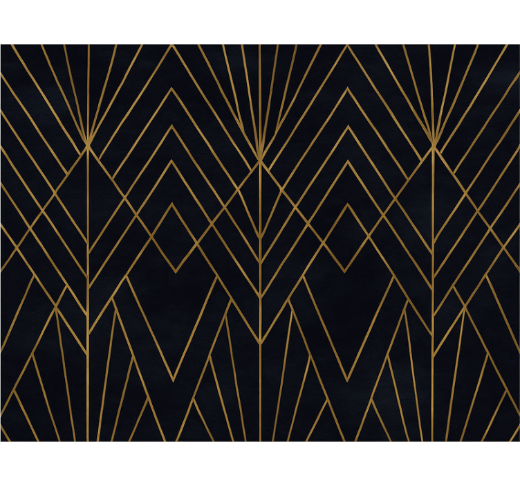 Fenster rollo modern mit eleganten goldenen motiven - TenStickers