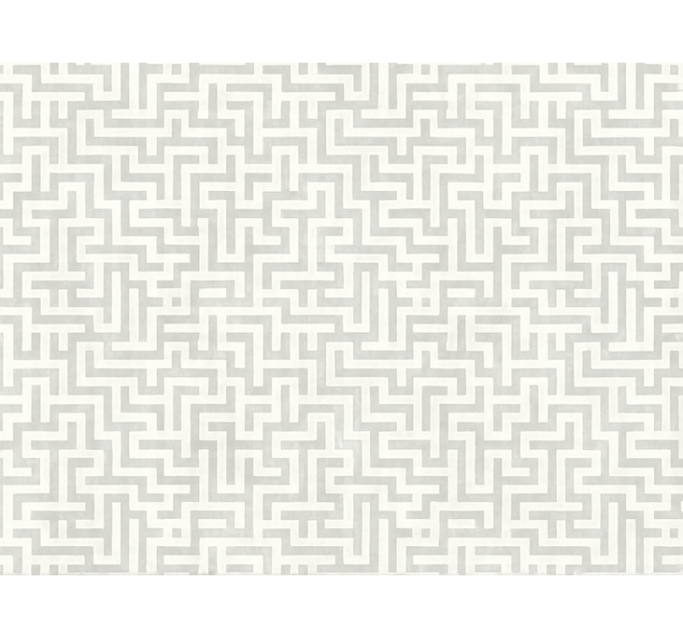 Fenster rollo modern silberne labyrinthmuster - TenStickers