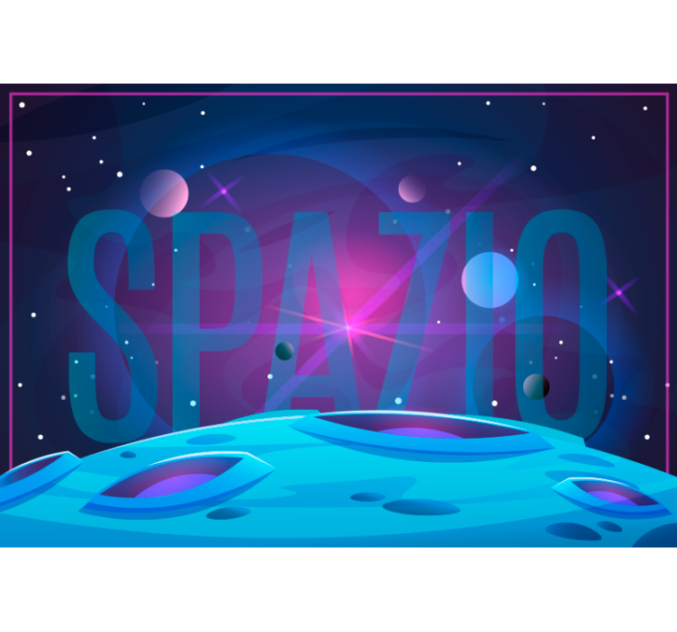 Rollo fenster blau universum und weltraum - TenStickers