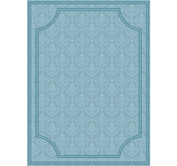 Rollo fenster blau im barockstil - TenStickers