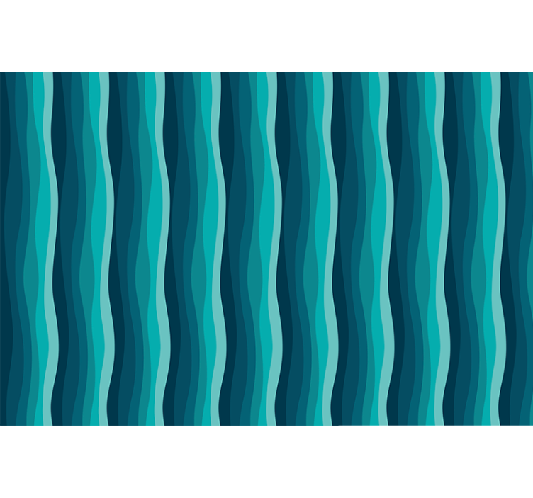 Rollo fenster blau wellenmuster - TenStickers