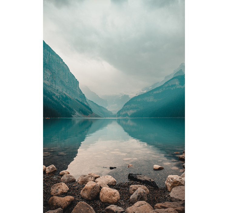Rollo wohnzimmer friedliche wasserlandschaft - TenStickers
