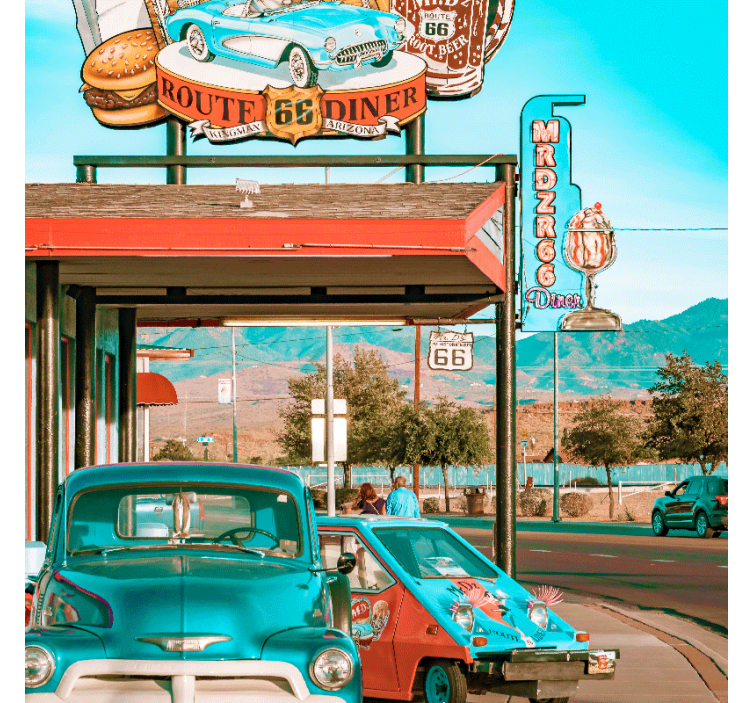 Rollo wohnzimmer für restaurant und autos - TenStickers