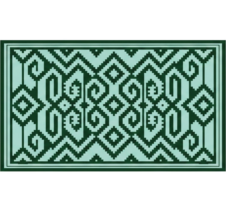 Rollo fenster grün in mapuche grüntönen - TenStickers