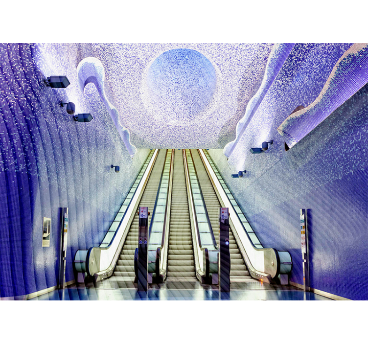 Rollo wohnzimmer u-bahnstation neapel - TenStickers
