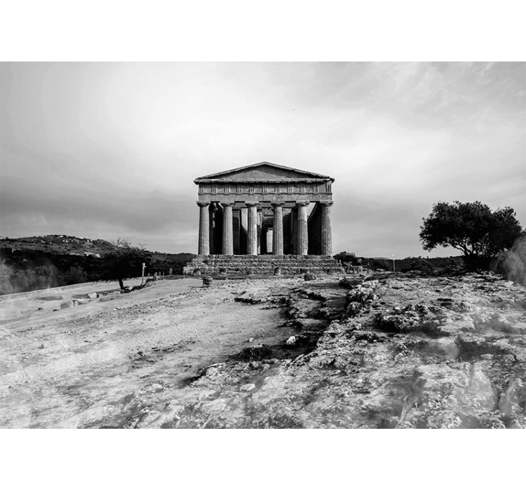 Rollo wohnzimmer tal der tempel sizilien - TenStickers