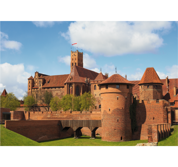 Rollo wohnzimmer malbork schloss - TenStickers