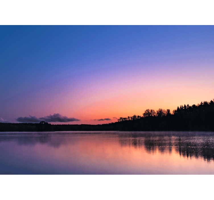 Rollo wohnzimmer sonnenuntergang mazurische seen - TenStickers