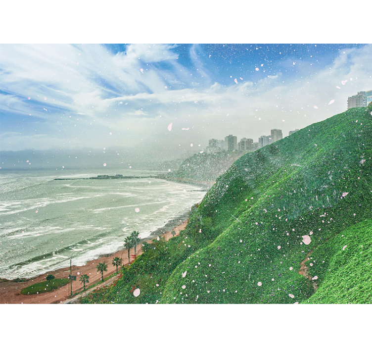 Rollo wohnzimmer beach in barranco - TenStickers