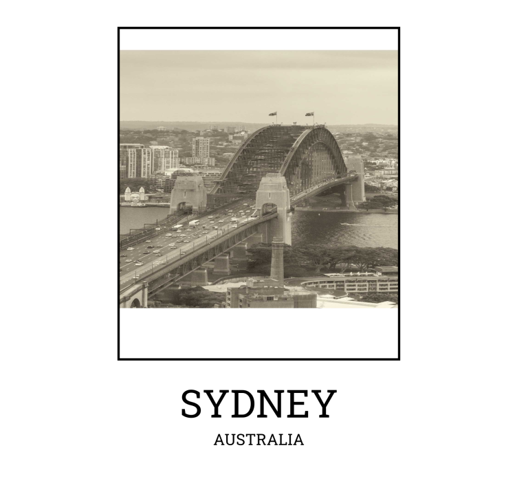 Rollo wohnzimmer sydney schwarz weiß - TenStickers