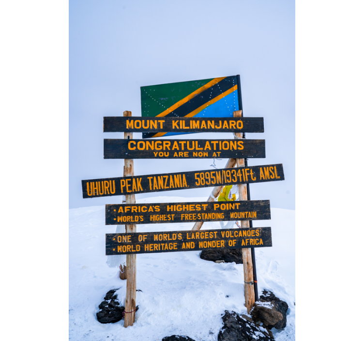Rollo wohnzimmer kilimanjaro zeichen - TenStickers