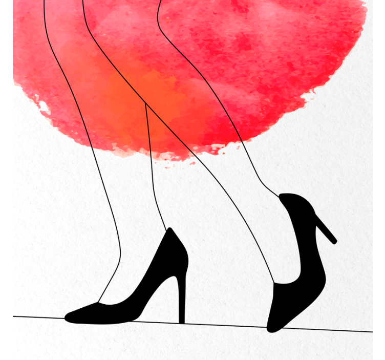 Rollo wohnzimmer schattiertes aquarellkleid - TenStickers