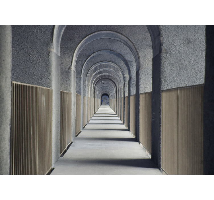 Rollo wohnzimmer graues 3d kunstportal - TenStickers