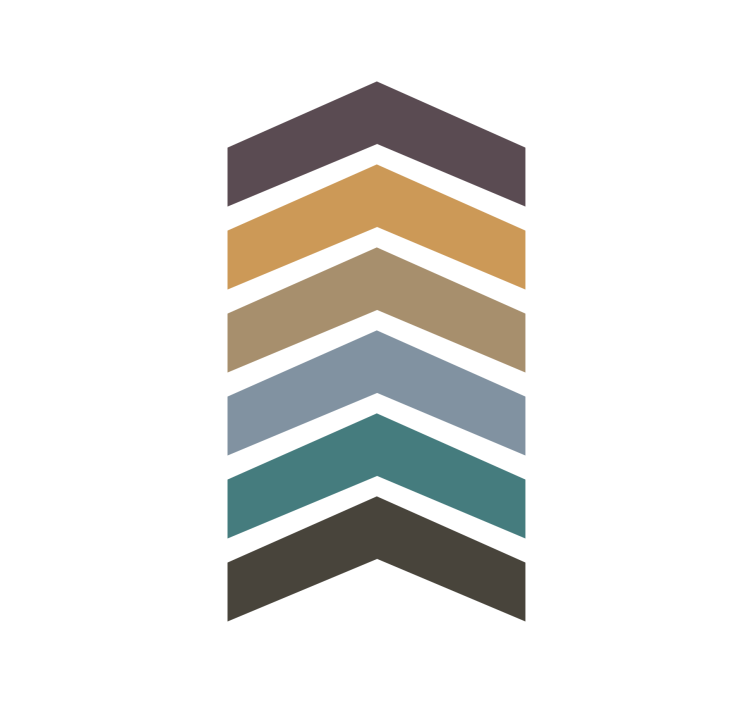 Rollo wohnzimmer erdfarben pfeil nordic design - TenStickers