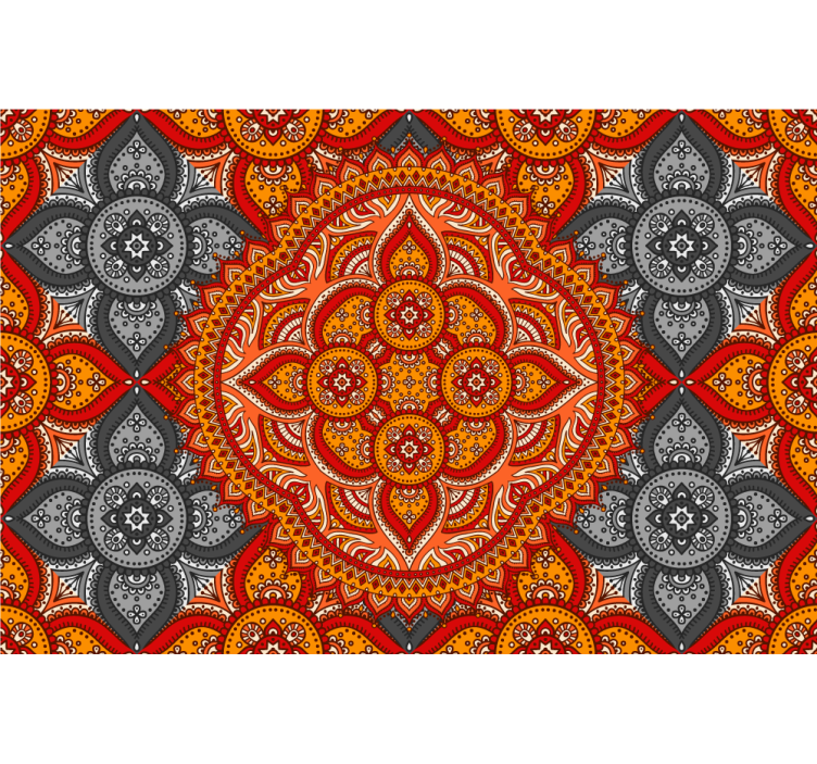 Rollo wohnzimmer mandala kunst von henna - TenStickers