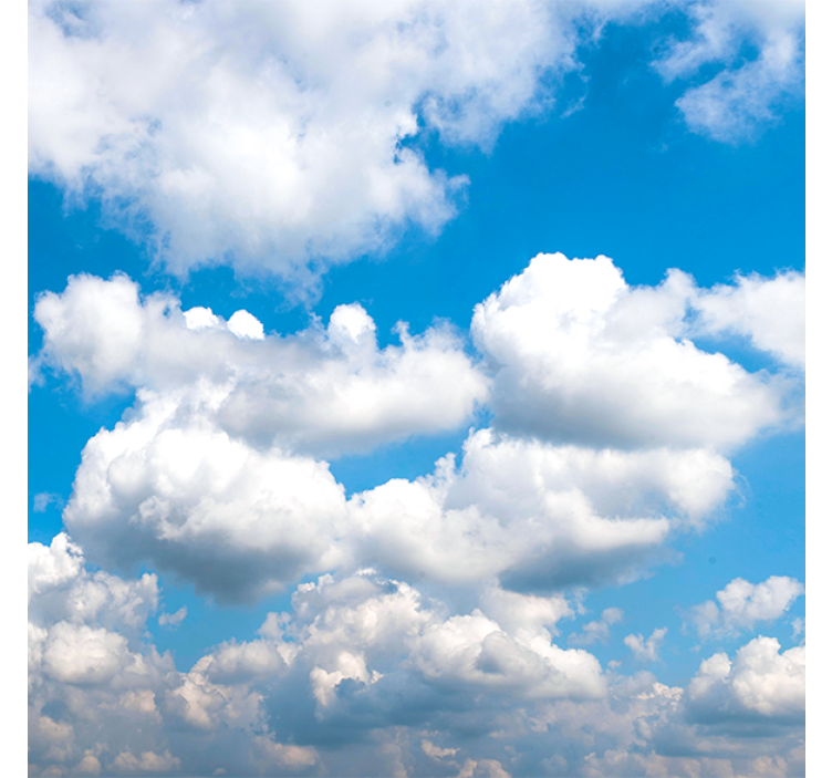 Rollo wohnzimmer schöner blauer himmel mit wolken - TenStickers