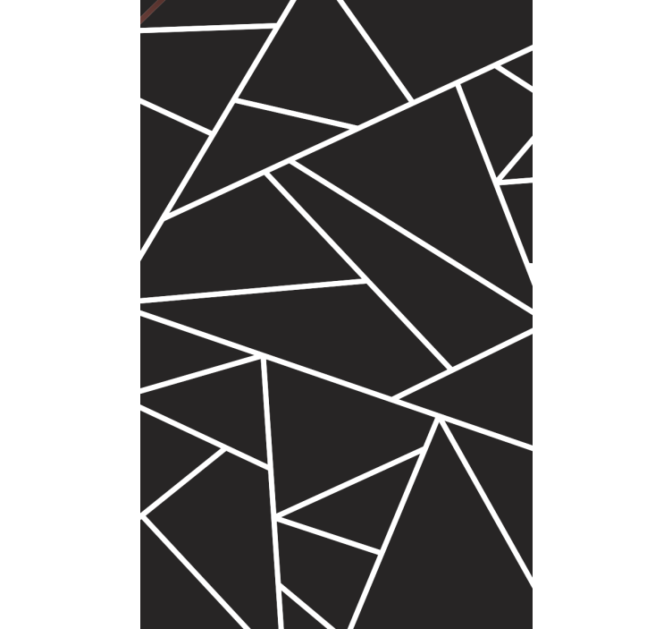 Rollo wohnzimmer klassisches schwarz weiß mosaik - TenStickers