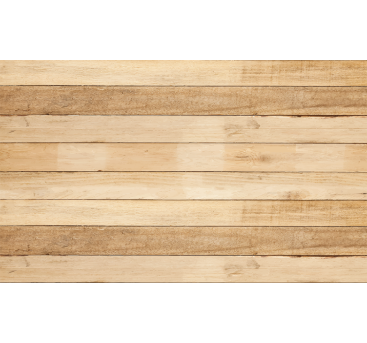 Rollo fenster beige mit hellen holzplanken - TenStickers