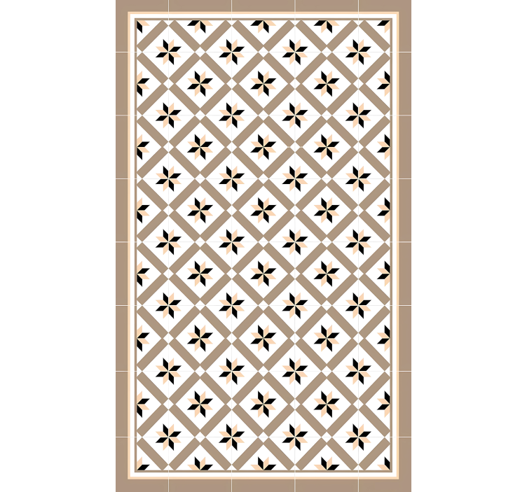 Rollo fenster beige mit hydraulischem braun - TenStickers